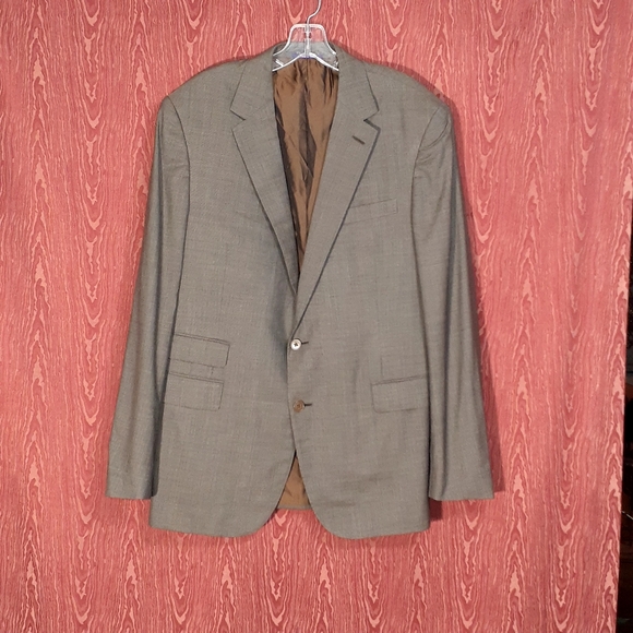 RALPH LAUREN PURPLE LABEL 2 Button Long Sleeve 100% Wool Blazer Men's Sz 44L - Picture 1 of 16